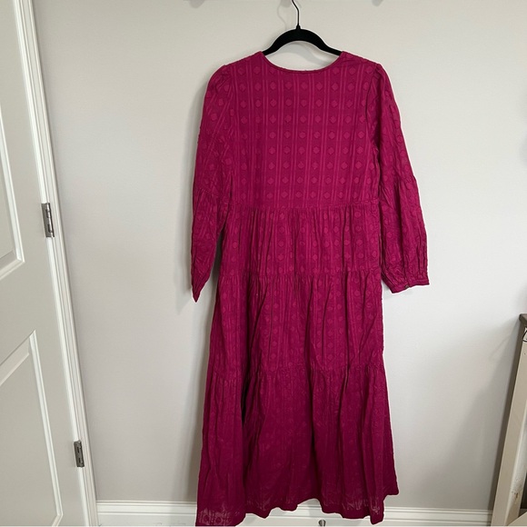 Women’s Anthropologie Long Sleeve Boho Button Front Dress - Size Small - Picture 7 of 8